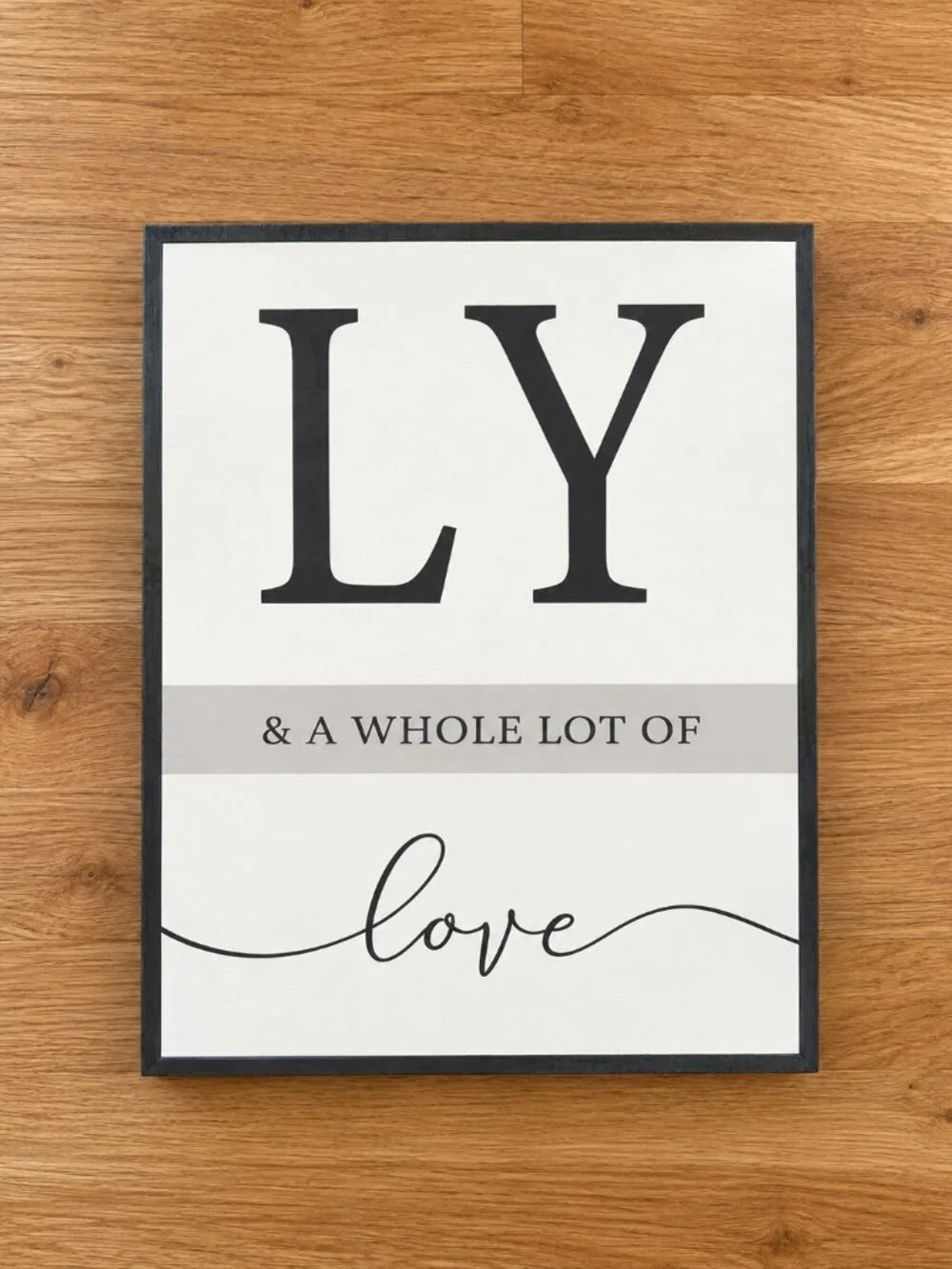 3-Piece “Family” Wall Art Set – A Little Bit of Crazy, Loud & Love – Black/White